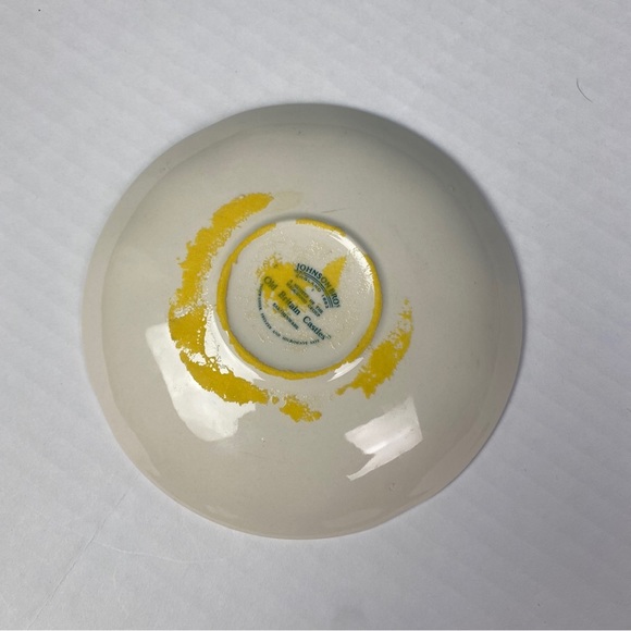 Vintage Johnson Bros 5.5” Collectible Side Plate Old Britain Castles Red White - Picture 4 of 5